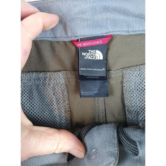 North Face Women's 14 Pants Convertible Zip Off OD Green Gorpcore Cargo Pockets - Picture 10 of 14